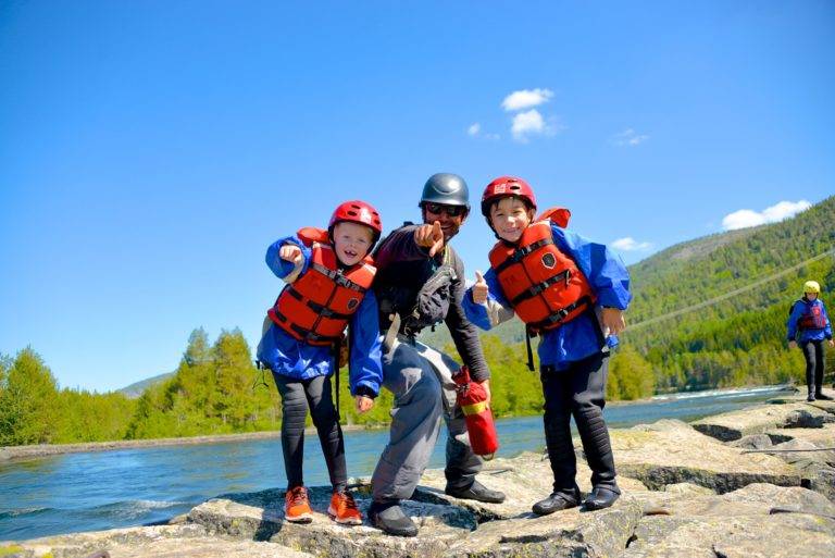 familietur rafting